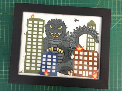 Monster Mayhem Counted Cross Stitch DIY KIT - Prismatic Fiber Arts