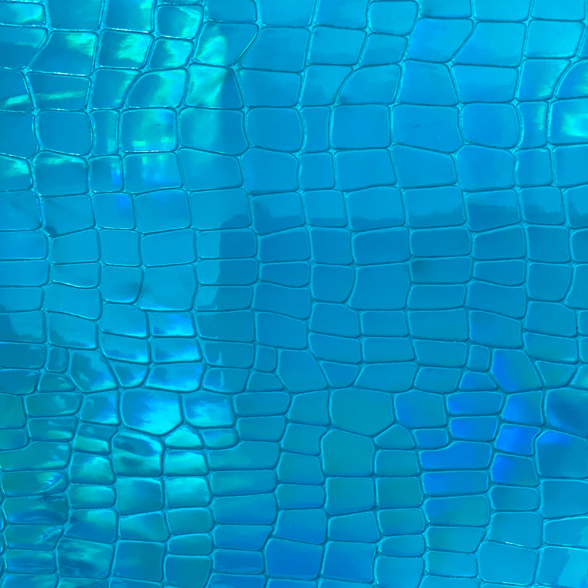 Iridescent Faux Crocodile Vinyl Fabric - Prismatic Fiber Arts