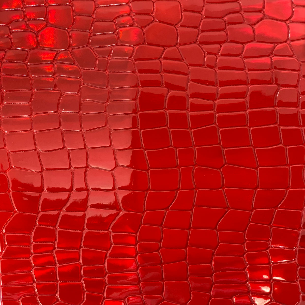 Iridescent Faux Crocodile Vinyl Fabric - Prismatic Fiber Arts
