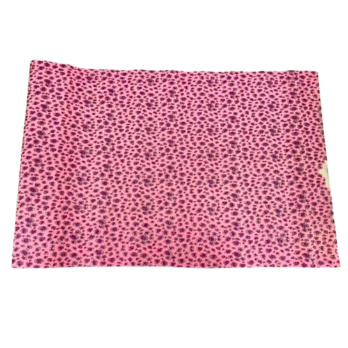 Leopard Print Glitter Canvas Vinyl Fabric - Prismatic Fiber Arts