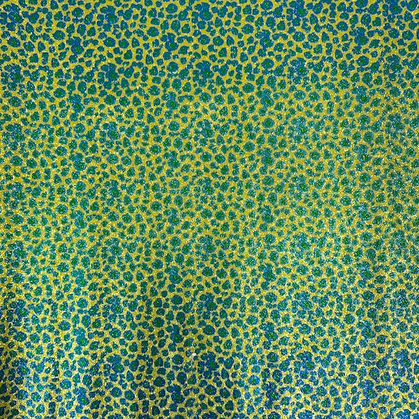 Leopard Print Glitter Canvas Vinyl Fabric - Prismatic Fiber Arts