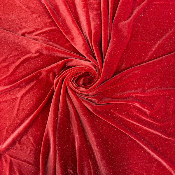 Misty Glitter Stretch Velvet Spandex Fabric - Prismatic Fiber Arts