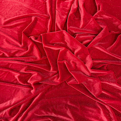 Misty Glitter Stretch Velvet Spandex Fabric - Prismatic Fiber Arts