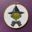 Green Witch by Mary Engelbreit Counted Cross Stitch DIY KIT - Prismatic Fiber Arts