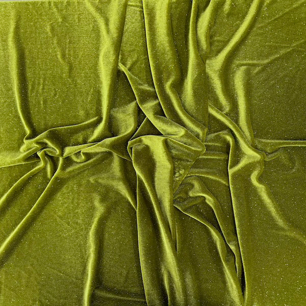 Misty Glitter Stretch Velvet Spandex Fabric - Prismatic Fiber Arts