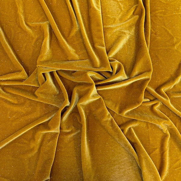 Misty Glitter Stretch Velvet Spandex Fabric - Prismatic Fiber Arts