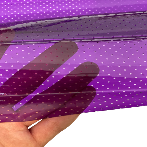 Perforated Tinted PVC Marine Clear Vinyl Fabric - Prismatic Fiber Arts