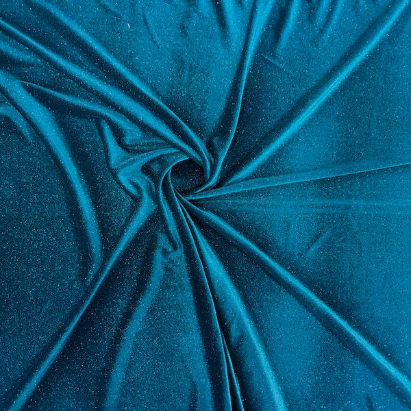 Misty Glitter Stretch Velvet Spandex Fabric - Prismatic Fiber Arts