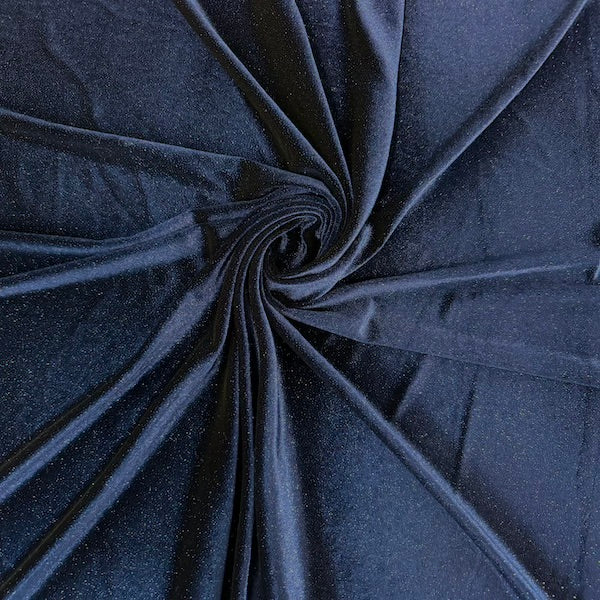 Misty Glitter Stretch Velvet Spandex Fabric - Prismatic Fiber Arts