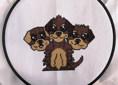 Cerberus Counted Cross Stitch DIY KIT - Prismatic Fiber Arts