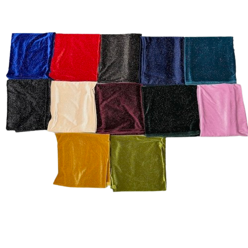 Misty Glitter Stretch Velvet Spandex Fabric - Prismatic Fiber Arts