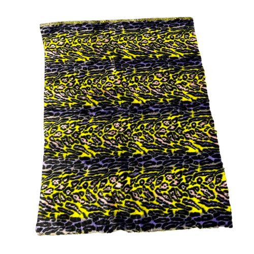 Multicolor Rainbow Leopard Print Faux Fur Fabric - Prismatic Fiber Arts
