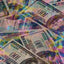 Hologram Mystique Money Print Spandex Fabric - Prismatic Fiber Arts