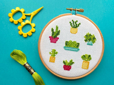 Plant Life Counted Cross Stitch DIY KIT - Prismatic Fiber Arts