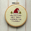 Christmas Holiday Counted Cross Stitch DIY Kit Beginner - Prismatic Fiber Arts