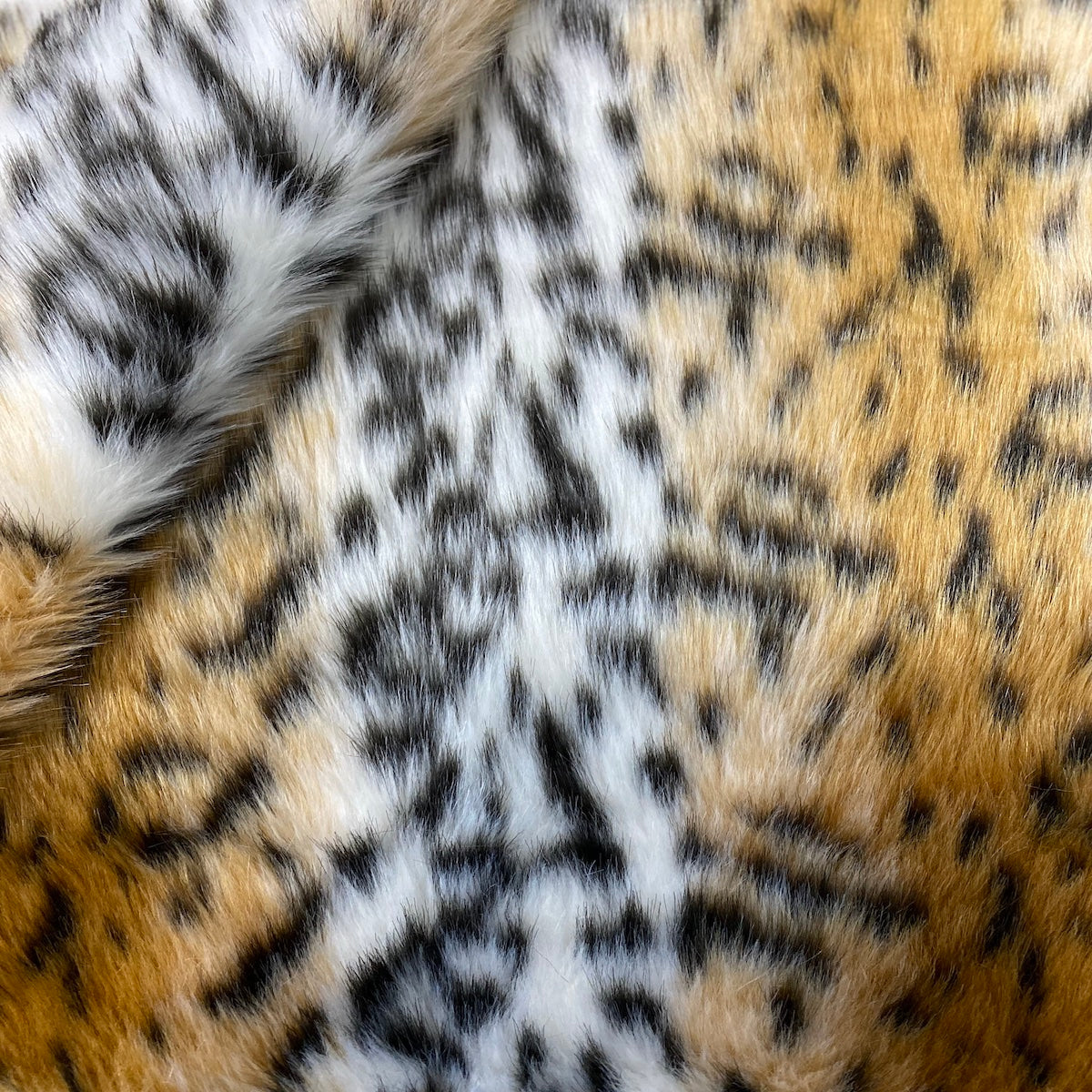 Leopard Print Faux Fur Fabric - Prismatic Fiber Arts