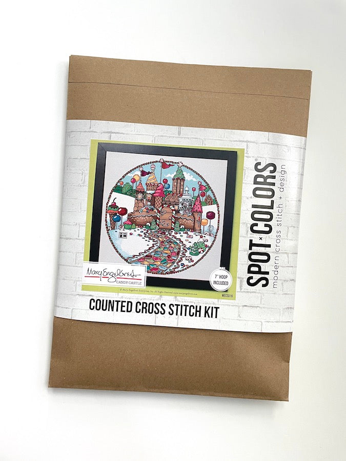 Candy Castle by Mary Engelbreit Counted Cross Stitch DIY KIT - Prismatic Fiber Arts
