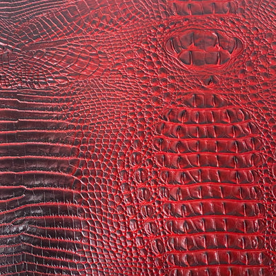 Amazon 3D Embossed Gator Faux Leather Vinyl Fabric - Prismatic Fiber Arts