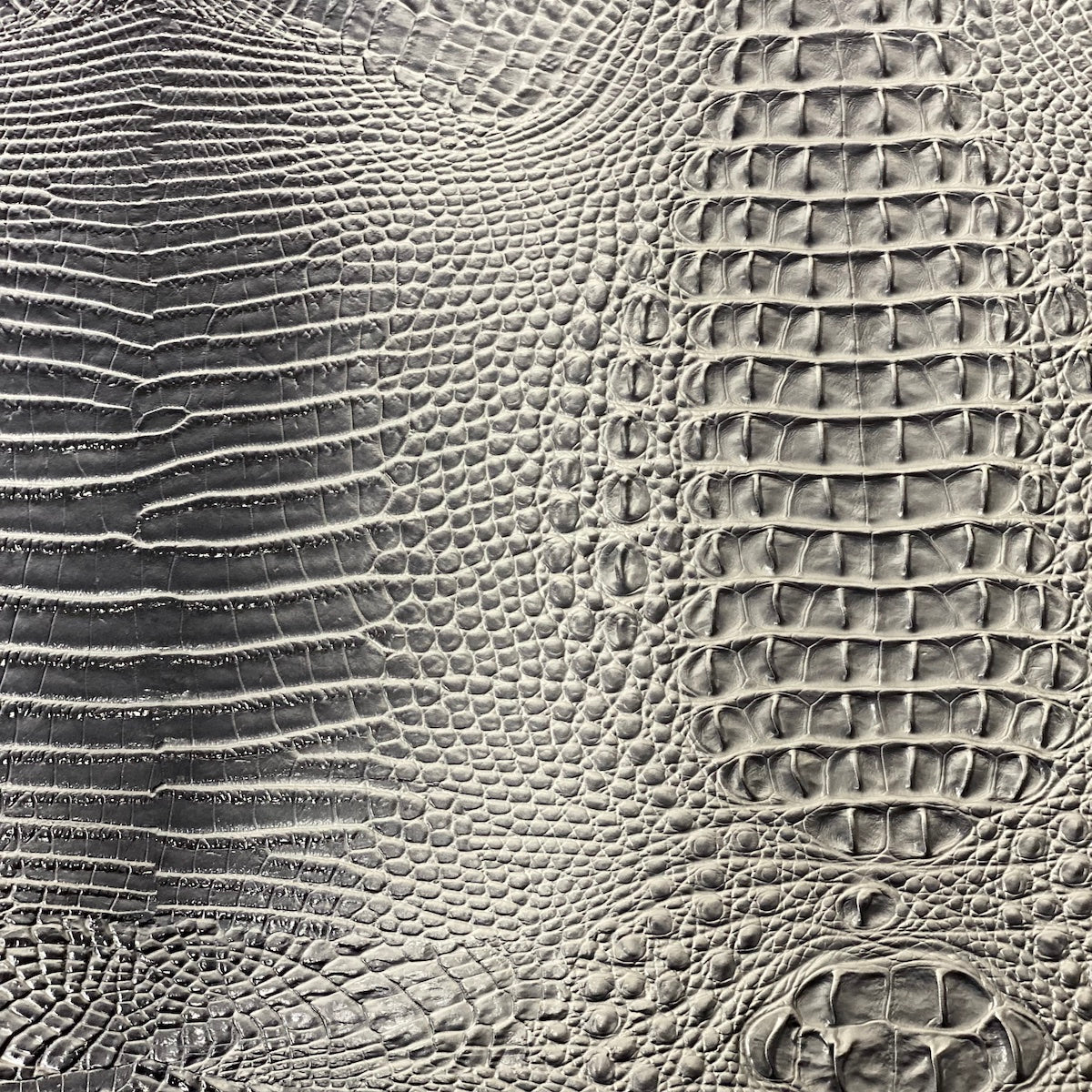 Amazon 3D Embossed Gator Faux Leather Vinyl Fabric