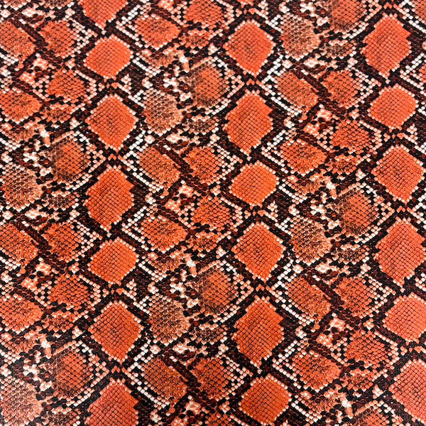 Caicos Snake Skin Faux Leather Vinyl Fabric - Prismatic Fiber Arts