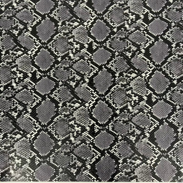 Caicos Snake Skin Faux Leather Vinyl Fabric - Prismatic Fiber Arts