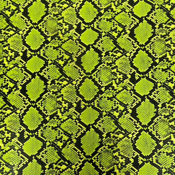 Caicos Snake Skin Faux Leather Vinyl Fabric - Prismatic Fiber Arts