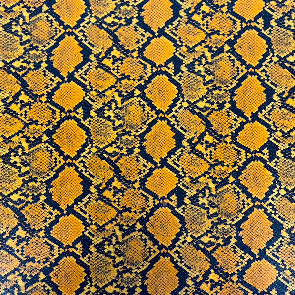 Caicos Snake Skin Faux Leather Vinyl Fabric - Prismatic Fiber Arts
