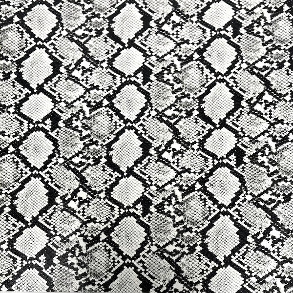 Caicos Snake Skin Faux Leather Vinyl Fabric - Prismatic Fiber Arts