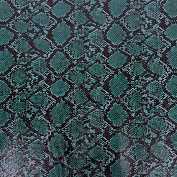 Caicos Snake Skin Faux Leather Vinyl Fabric - Prismatic Fiber Arts