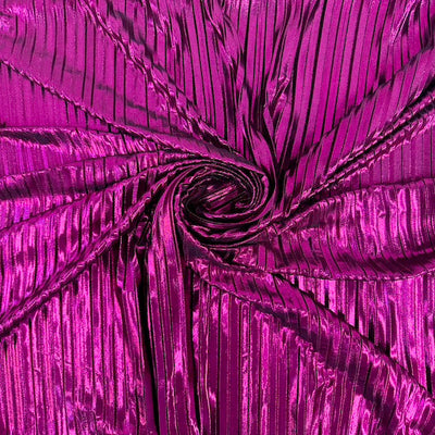 Metallic Pleated Foil Spandex Fabric - Prismatic Fiber Arts