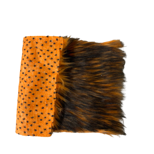 Husky Print Long Pile Shaggy Faux Fur Fabric - Prismatic Fiber Arts