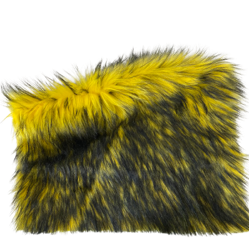 Husky Print Long Pile Shaggy Faux Fur Fabric - Prismatic Fiber Arts