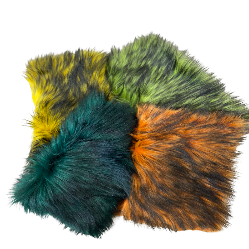 Husky Print Long Pile Shaggy Faux Fur Fabric - Prismatic Fiber Arts