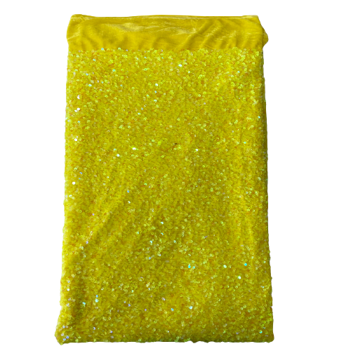 Sequins Embroidered Stretch Velvet Rodeo Fabric - Prismatic Fiber Arts