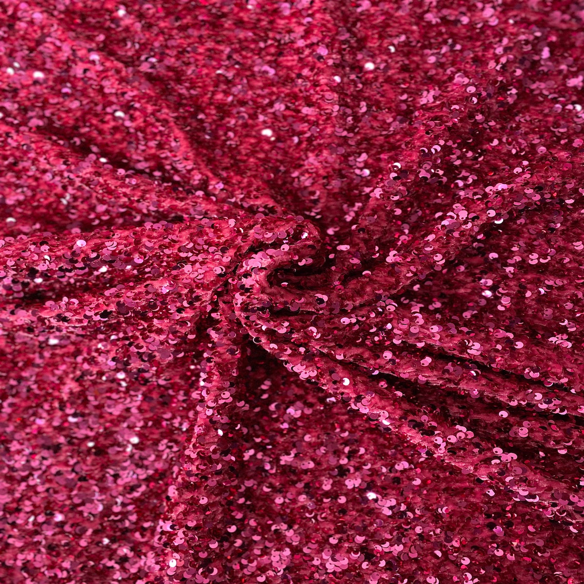 Sequins Embroidered Stretch Velvet Rodeo Fabric - Prismatic Fiber Arts