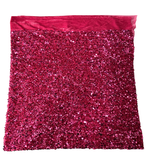 Sequins Embroidered Stretch Velvet Rodeo Fabric - Prismatic Fiber Arts