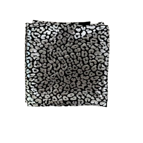 Sahara Leopard Foil Print Nylon Spandex Fabric - Prismatic Fiber Arts