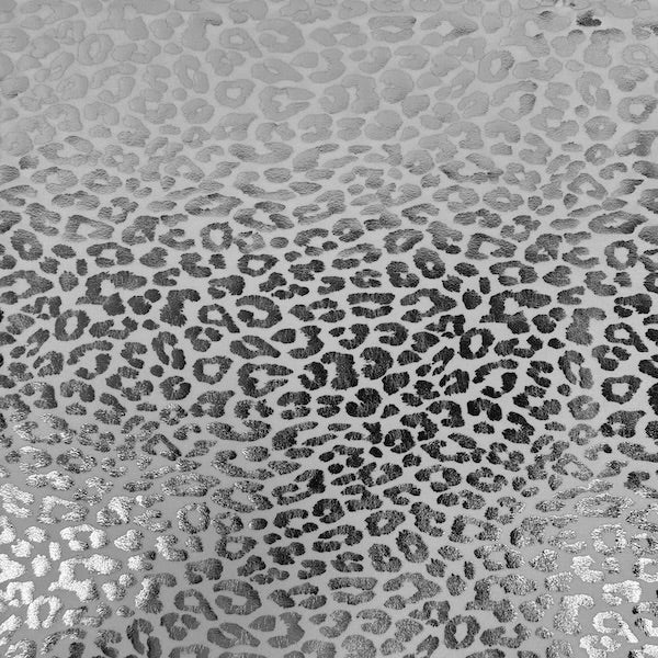 Sahara Leopard Foil Print Nylon Spandex Fabric - Prismatic Fiber Arts