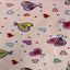 Heart Shape Polka Dot Print Poly Cotton Fabric - Prismatic Fiber Arts