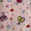 Heart Shape Polka Dot Print Poly Cotton Fabric - Prismatic Fiber Arts