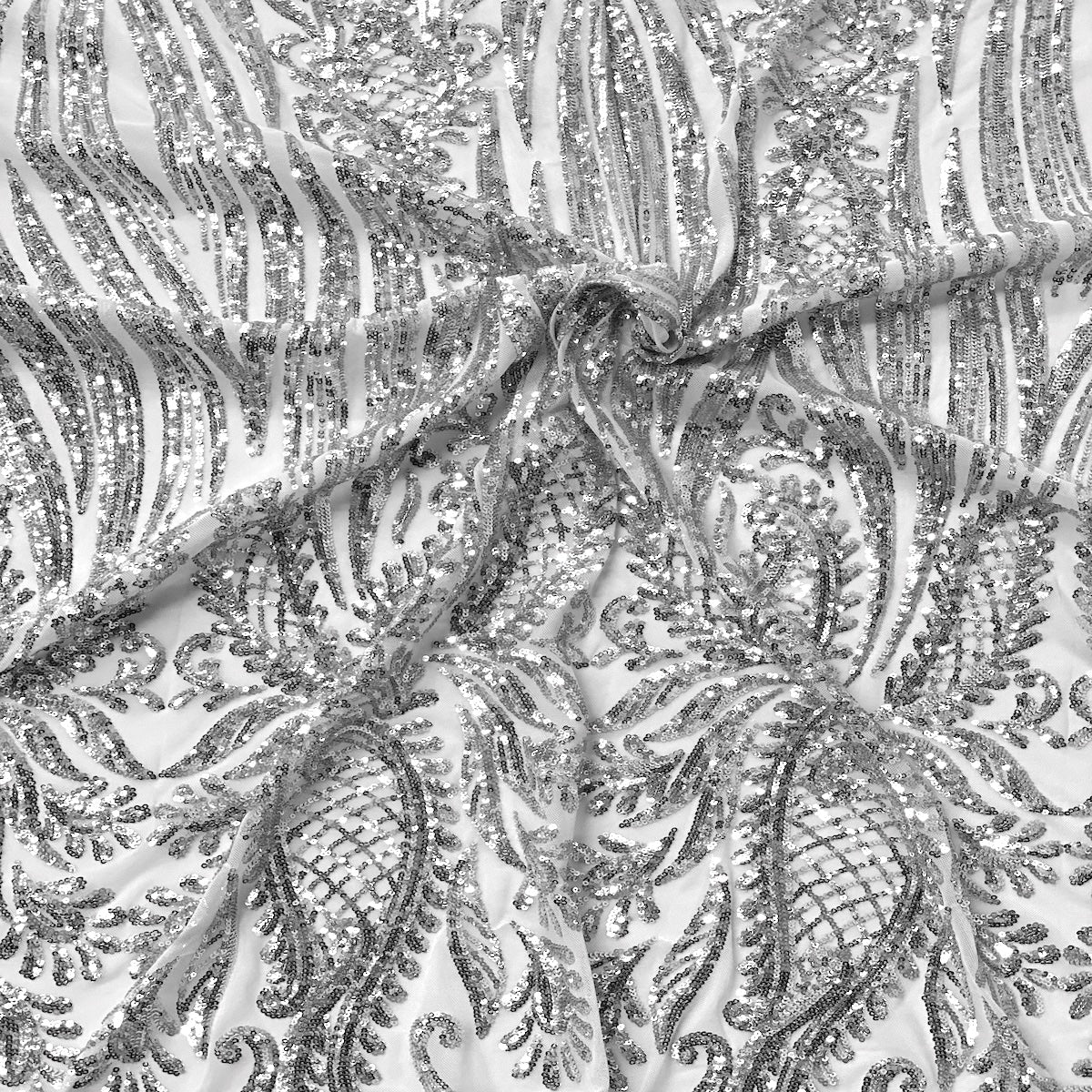 Nebill Stretch Sequins Lace Fabric - Prismatic Fiber Arts