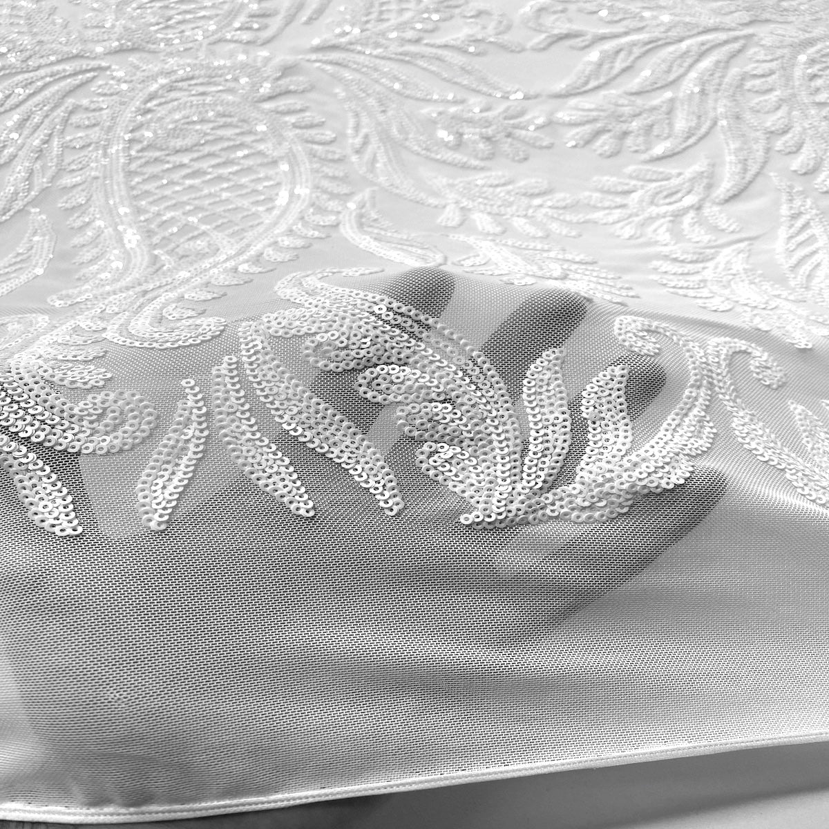 Nebill Stretch Sequins Lace Fabric - Prismatic Fiber Arts