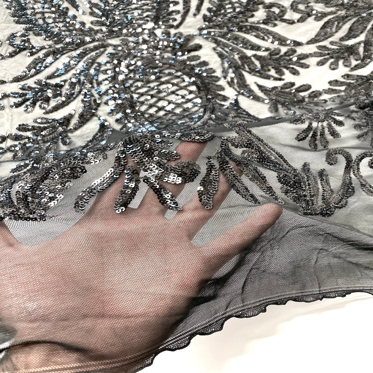 Nebill Stretch Sequins Lace Fabric - Prismatic Fiber Arts