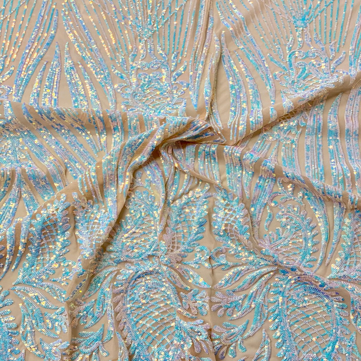 Nebill Stretch Sequins Lace Fabric - Prismatic Fiber Arts