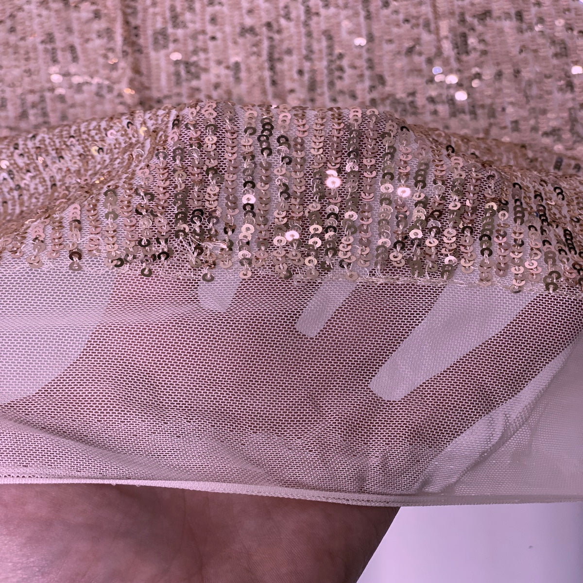 Mille Stripe Stretch Sequins Fabric - Prismatic Fiber Arts