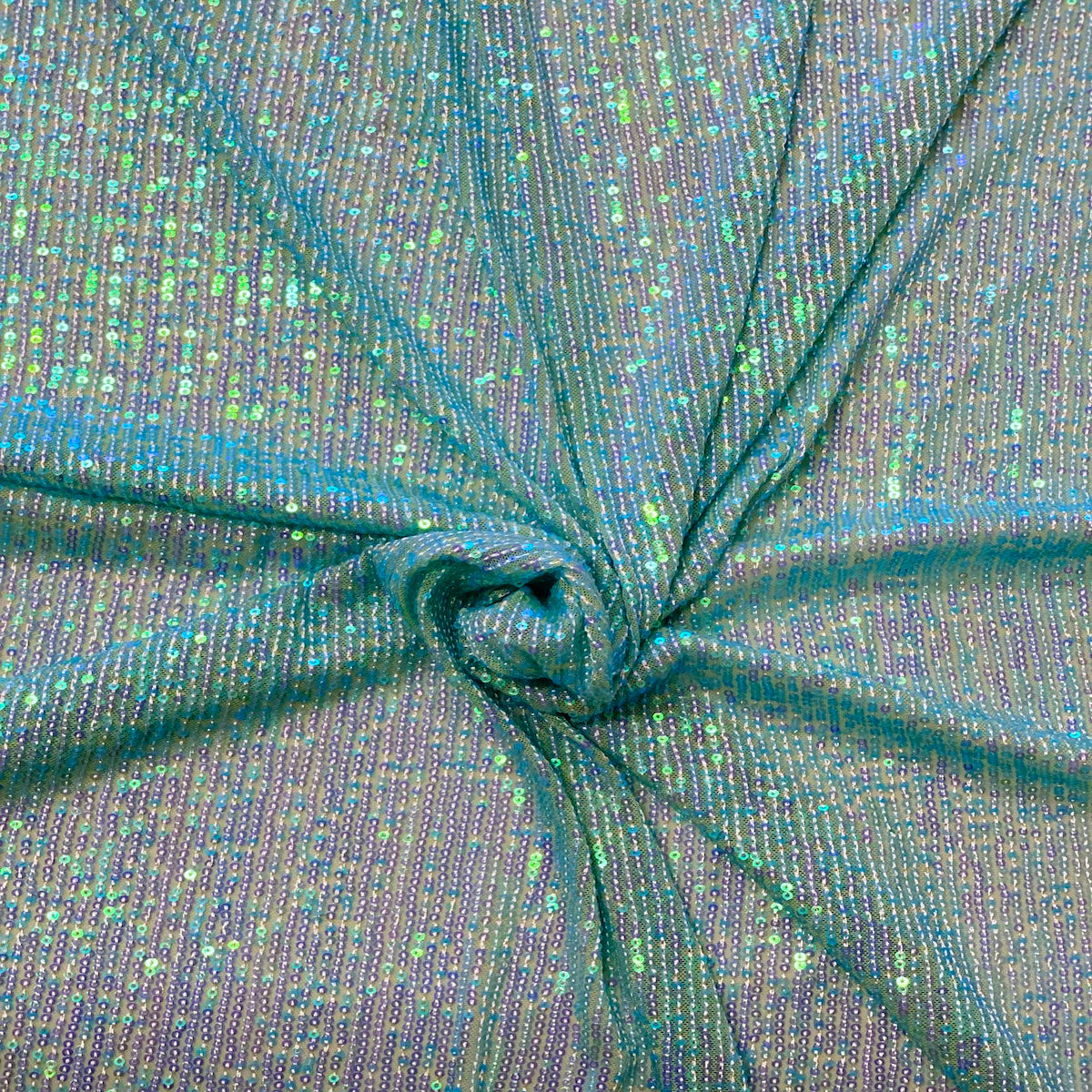 Mille Stripe Stretch Sequins Fabric - Prismatic Fiber Arts