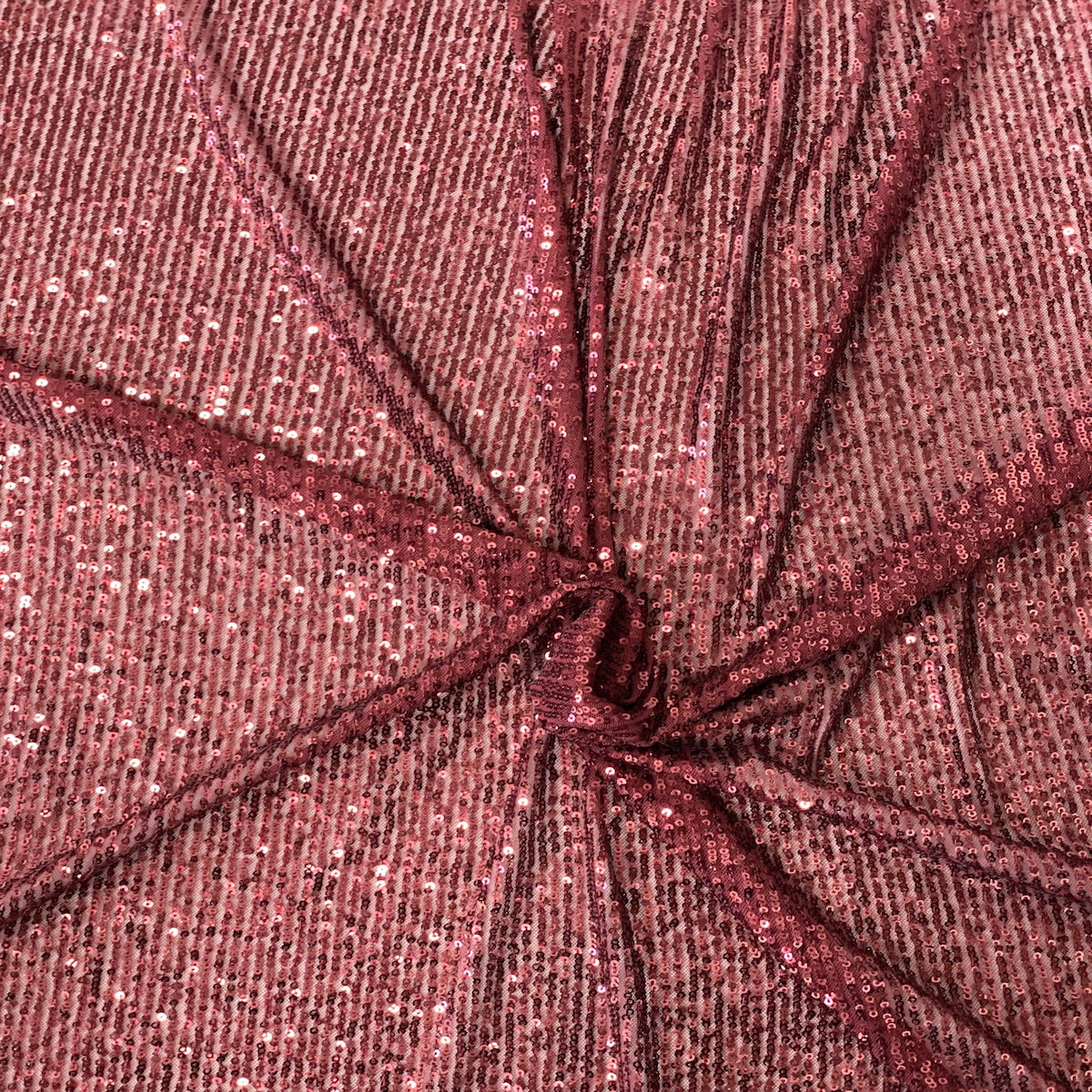 Mille Stripe Stretch Sequins Fabric - Prismatic Fiber Arts
