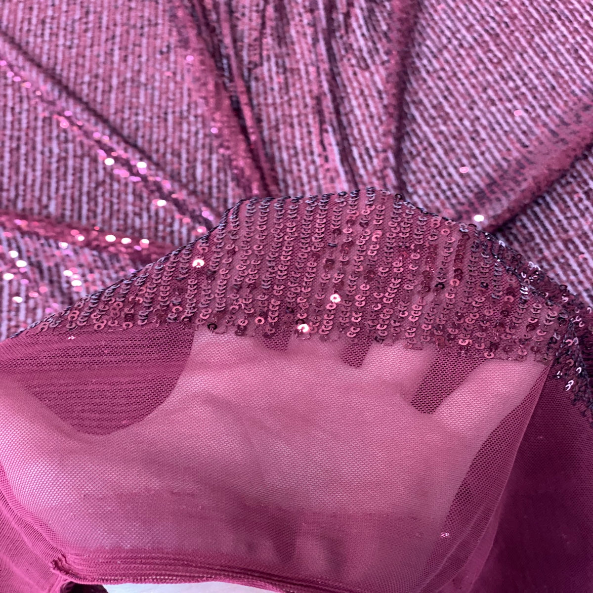 Mille Stripe Stretch Sequins Fabric - Prismatic Fiber Arts