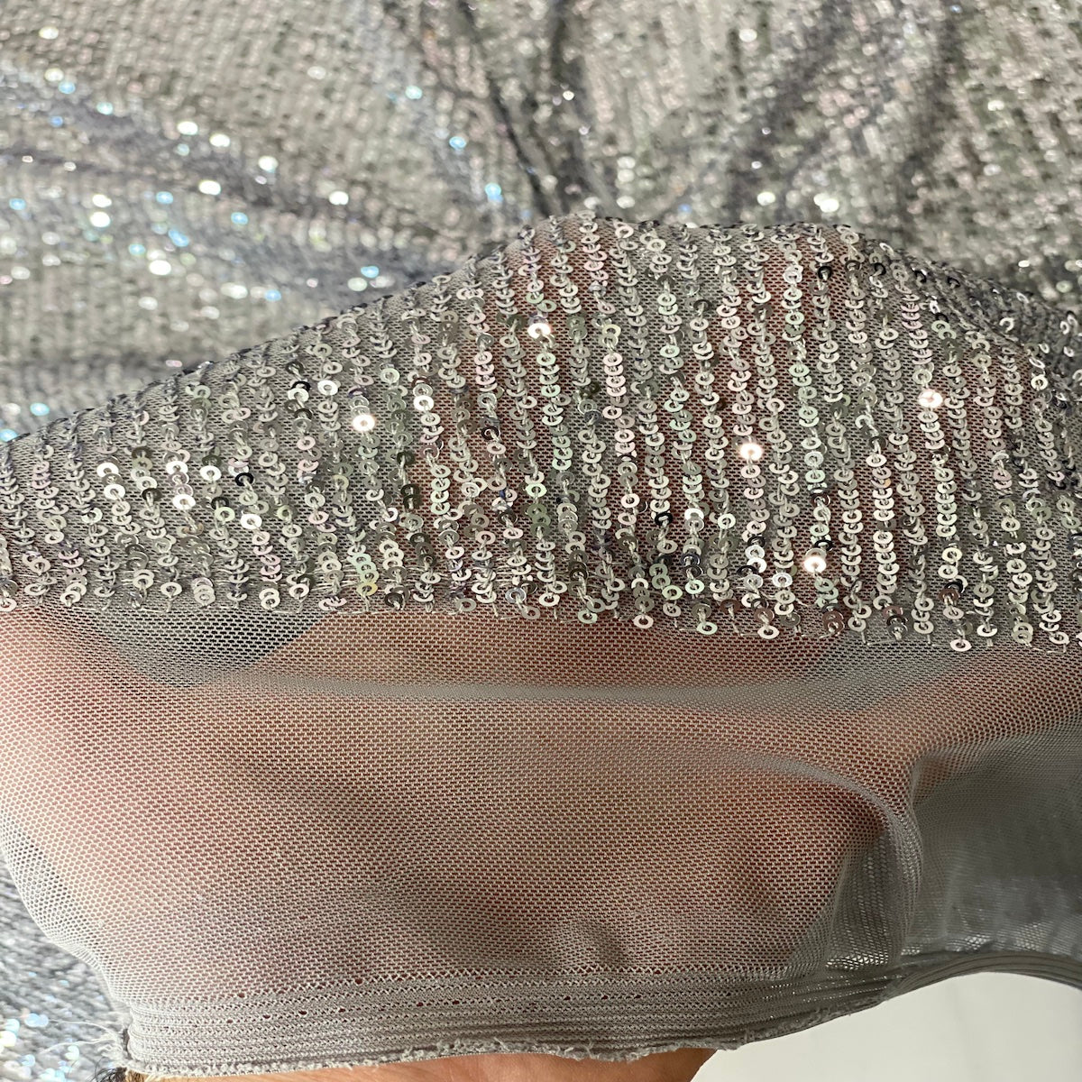 Mille Stripe Stretch Sequins Fabric - Prismatic Fiber Arts