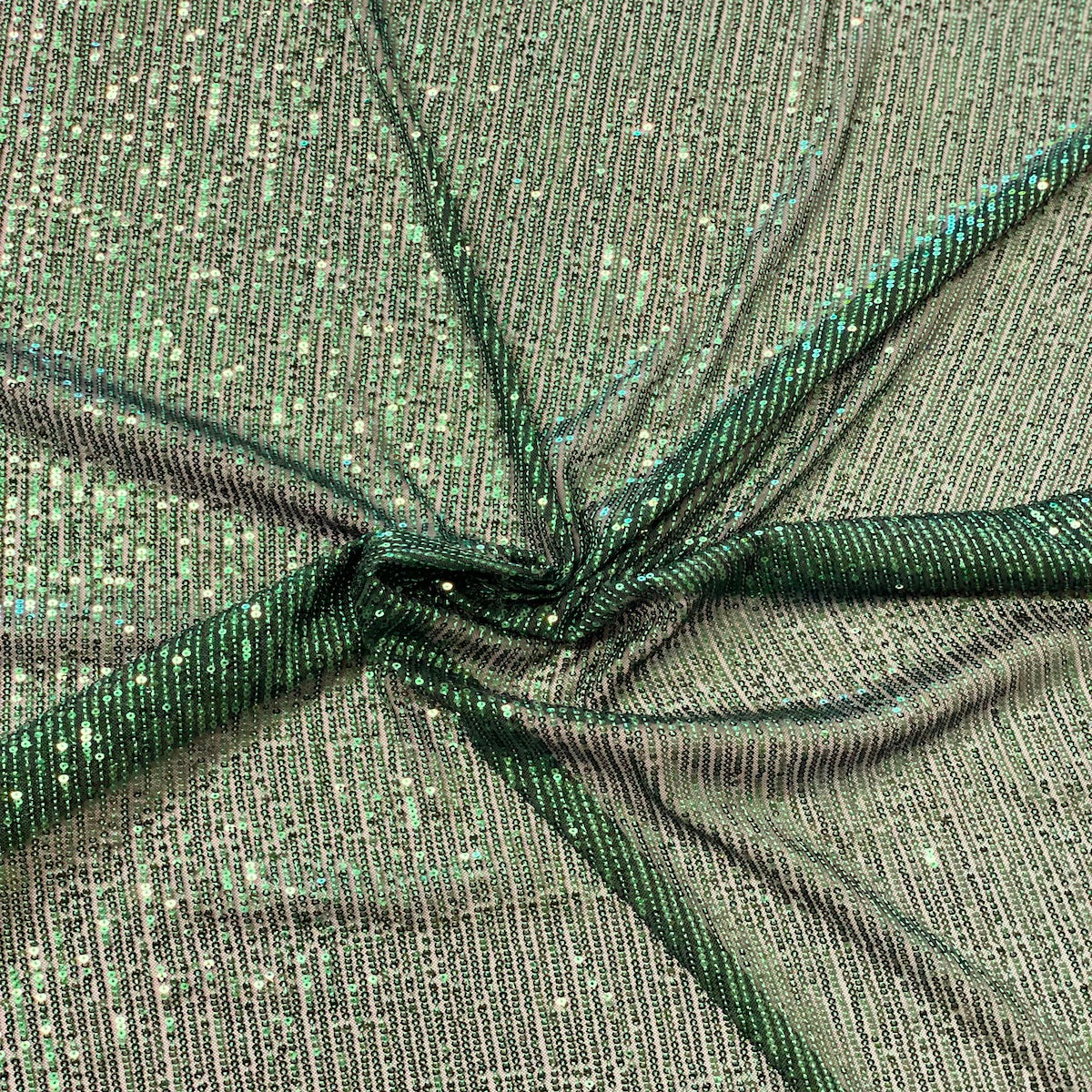 Mille Stripe Stretch Sequins Fabric - Prismatic Fiber Arts